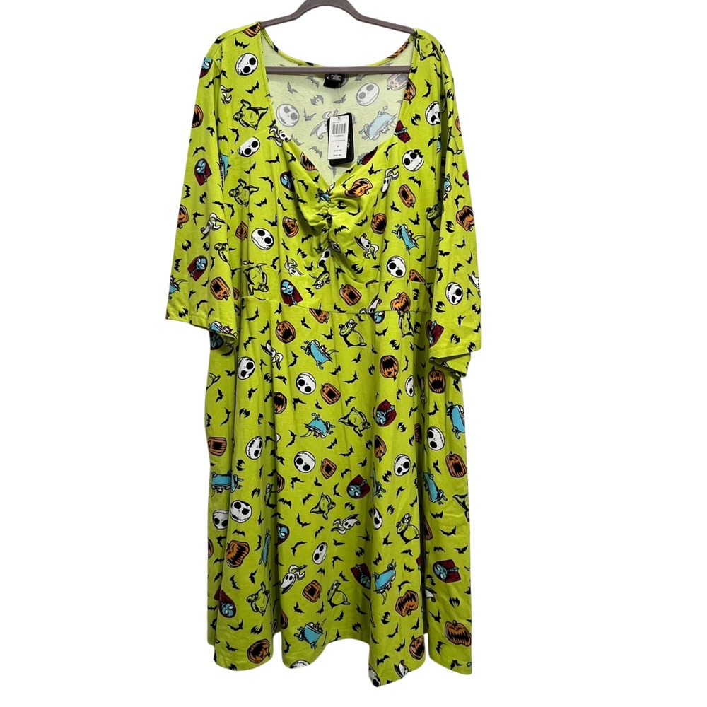 Hot Topic Disney Nightmare Before Christmas Retro Fit & Flare Dress Plus 6 NWT